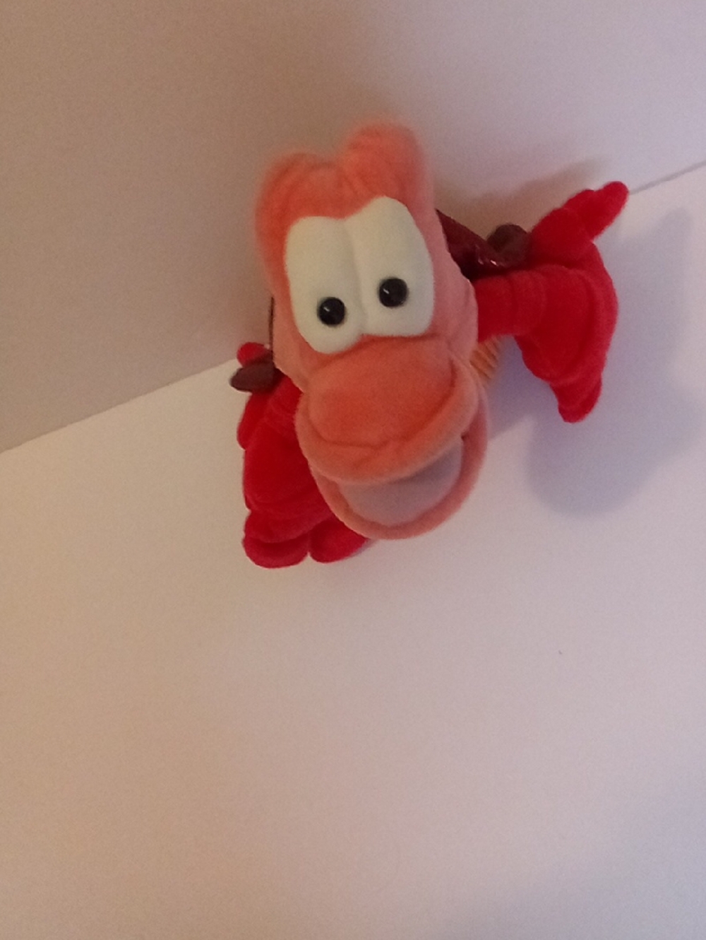 DISNEY Red Plush Lobster Toy - Cartoon Style 12"